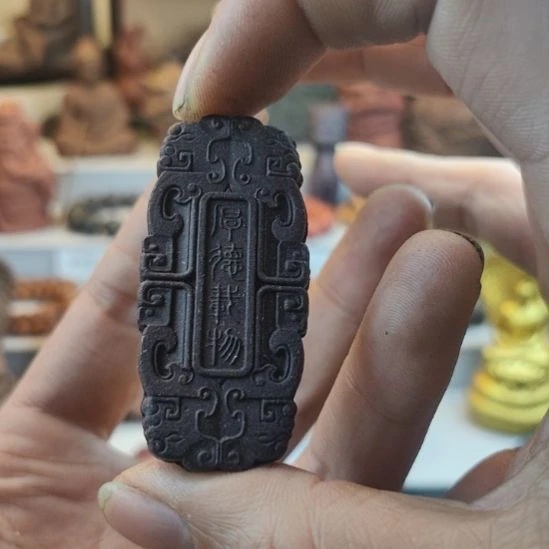 泥塑紫气东来香方上善若水牌子