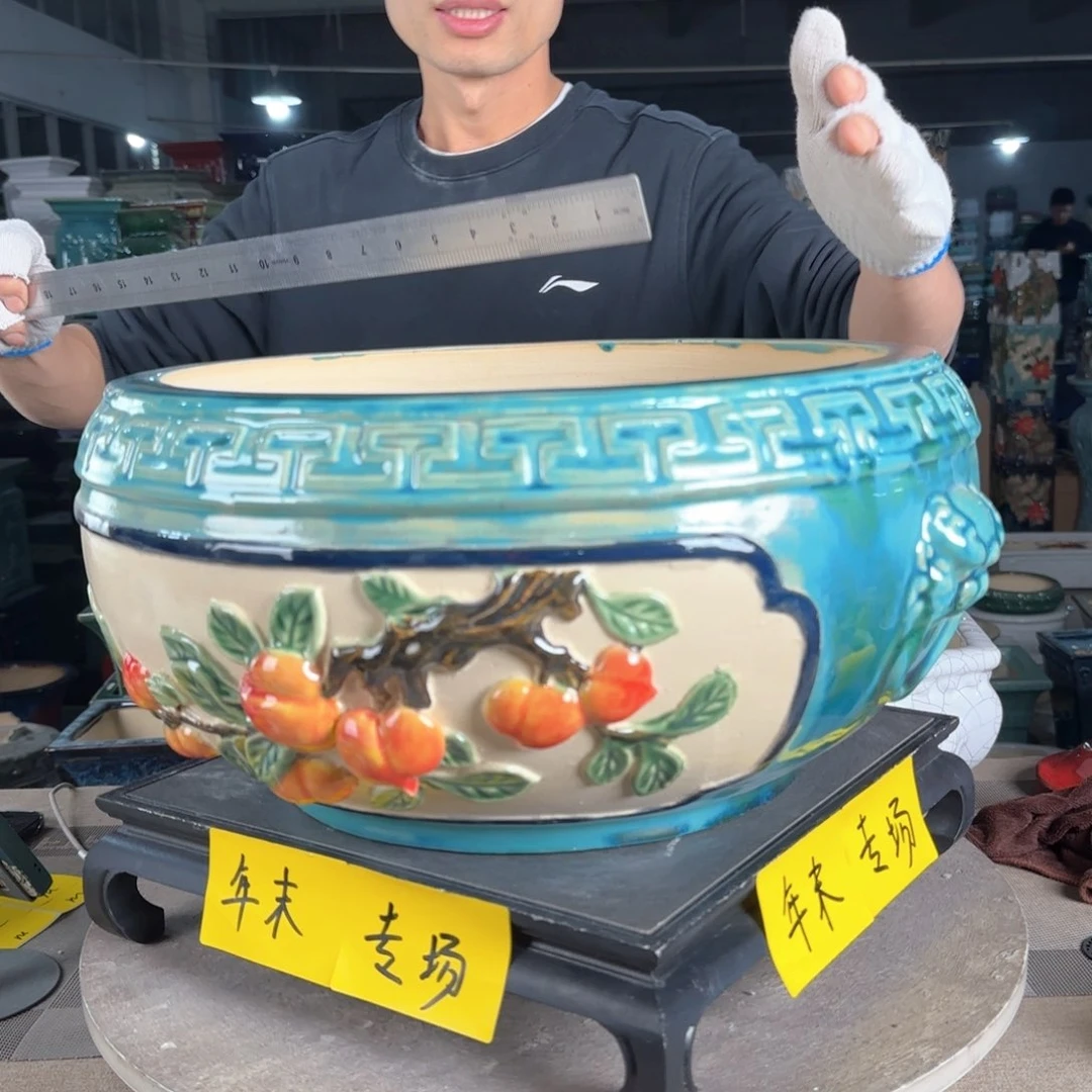 一风堂石湾花盆。微瑕