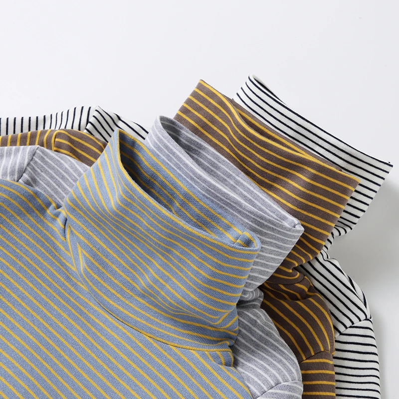 儿童高领打底衫秋冬中大童纯棉内搭女童秋装男童保暖上衣宝宝秋衣