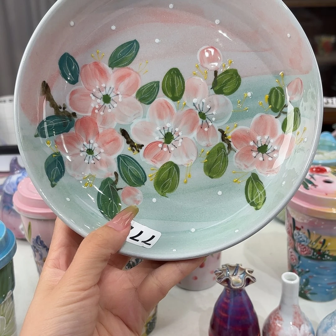 景德镇手绘高温釉下彩陶瓷茶具