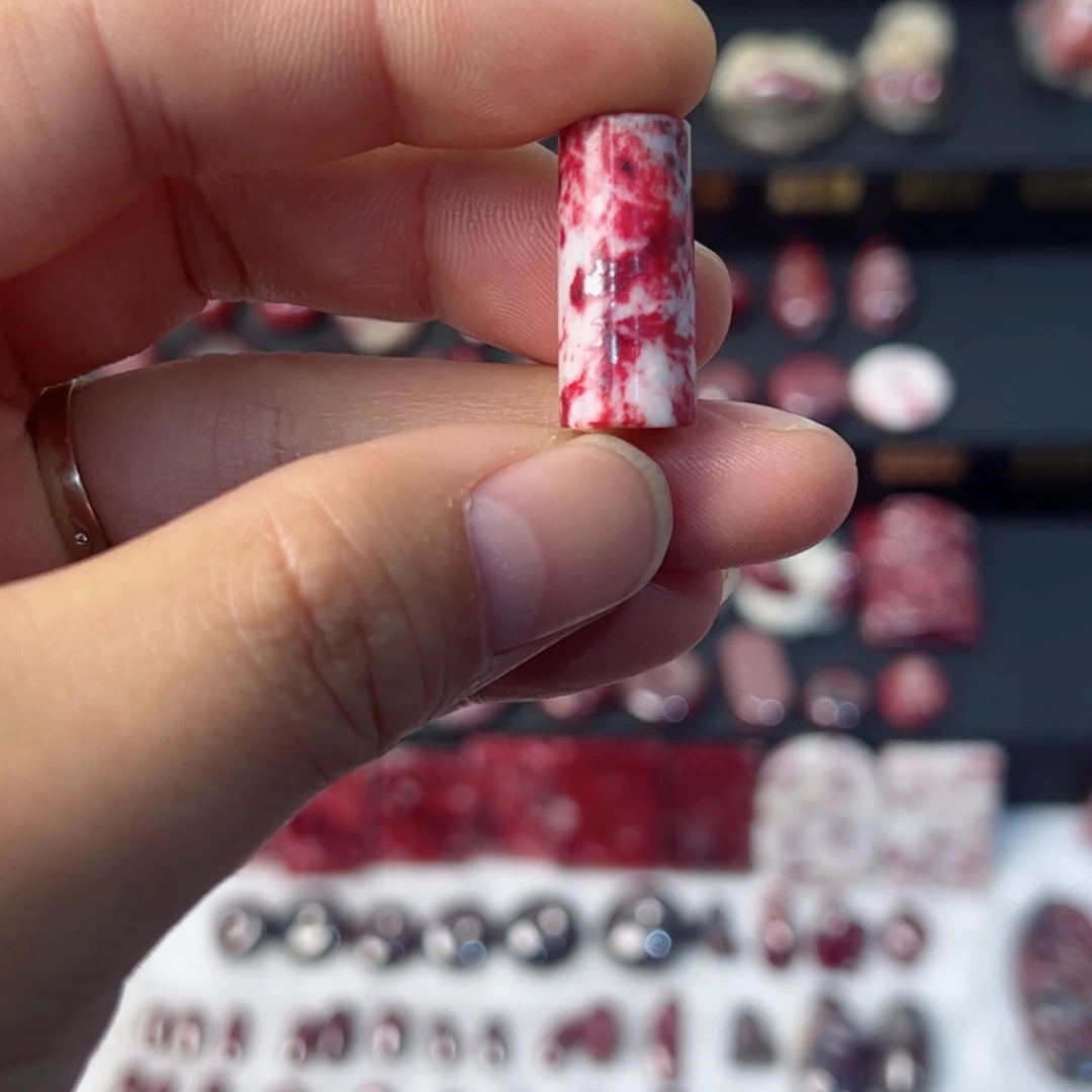 天然辰砂天然朱砂桶珠2