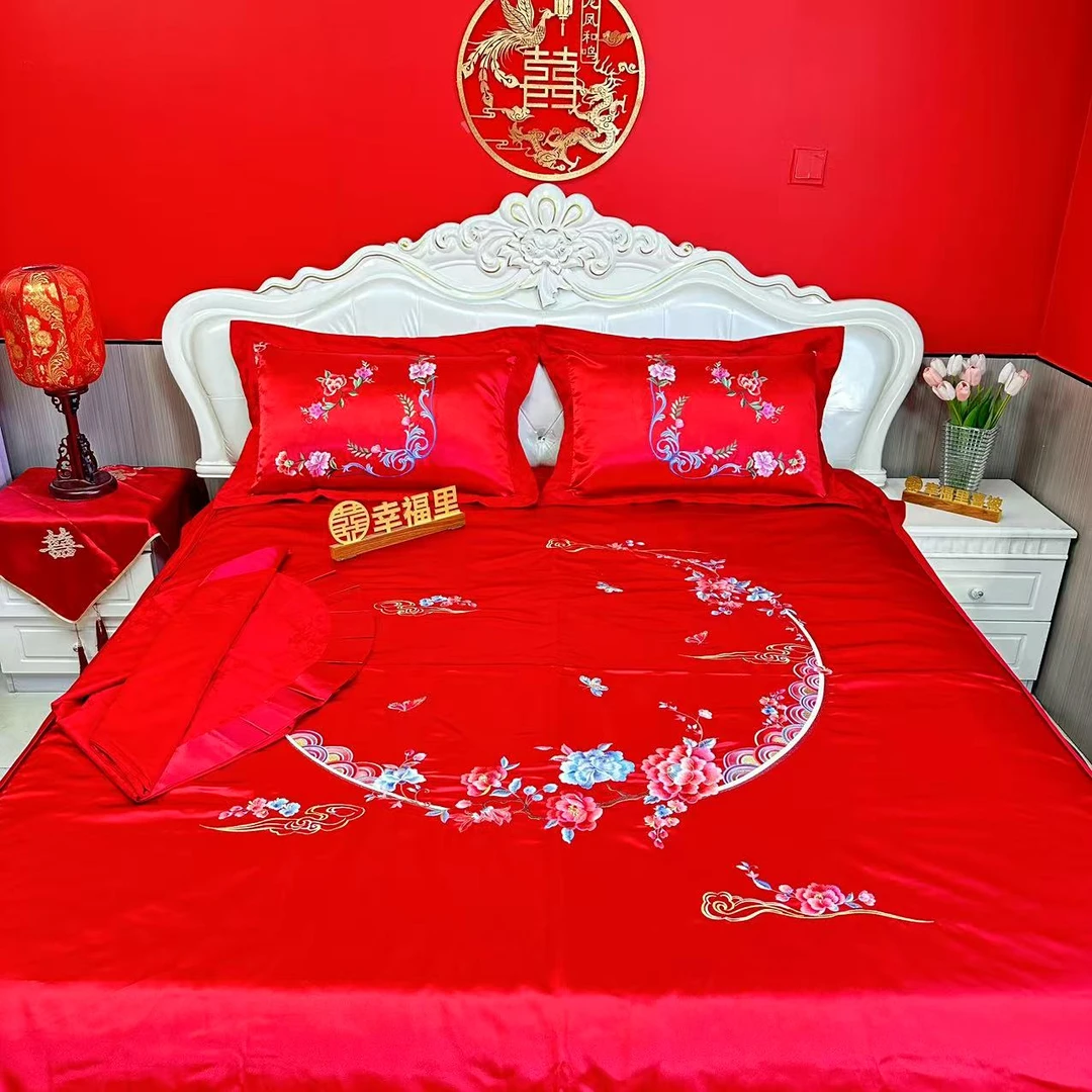 冬天不下雪的4床双人被罩和枕套