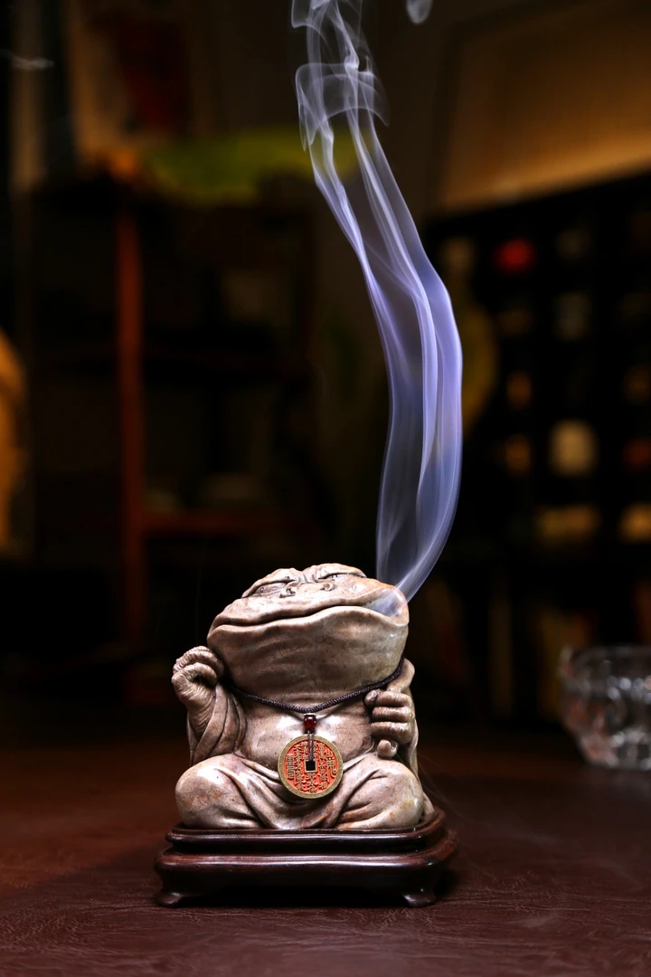 拂尘金蟾空间意境文玩