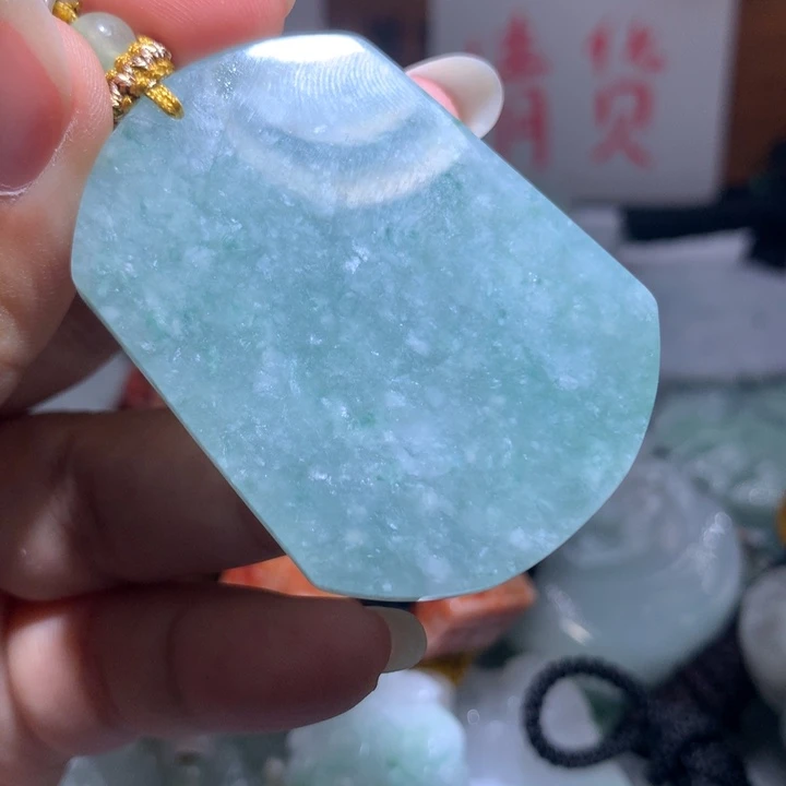 颈饰未镶嵌翡翠保真天然A货翡翠