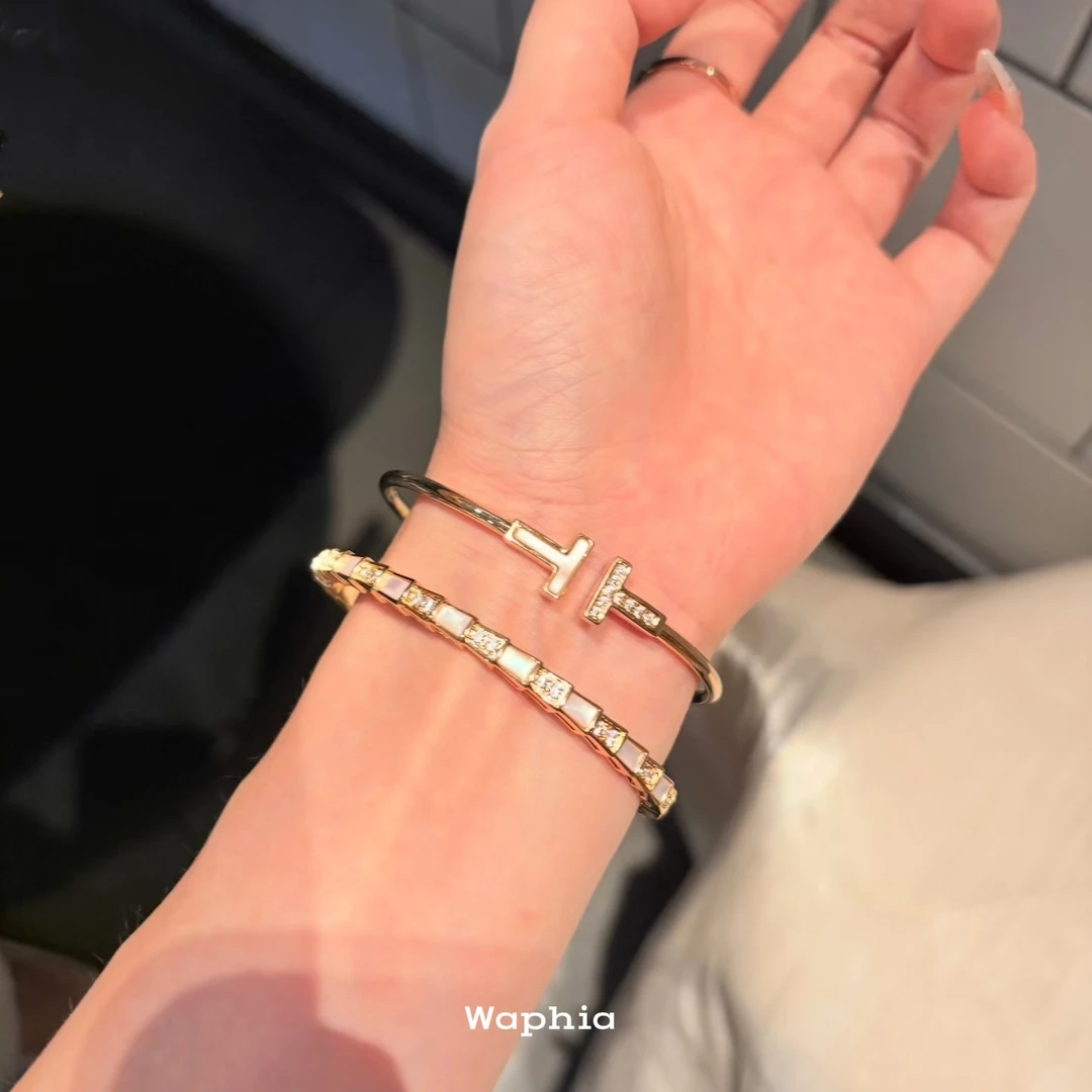 合金手镯  Waphia设计师款经典时尚轻奢【蛇骨手镯窄】 BV017