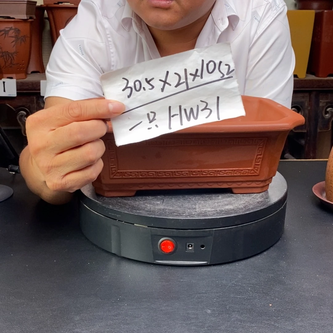 紫砂花盆货号一只HW31