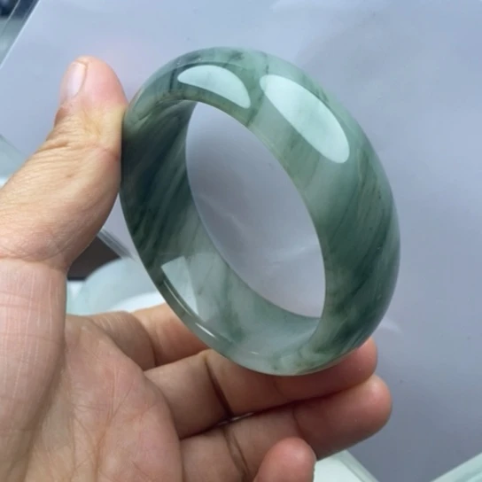 石英质玉（金丝玉）未镶嵌手镯