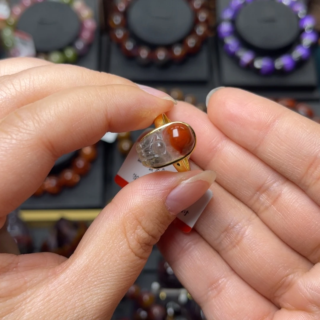 手链银S925镶嵌水晶极光荆棘玫瑰貔貅戒指