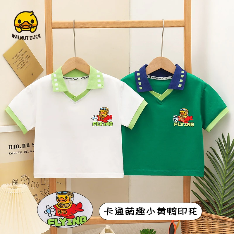 【昭昭】2024夏季儿童休闲宝宝洋气卡通驾驶员夏款POLO衫4T129