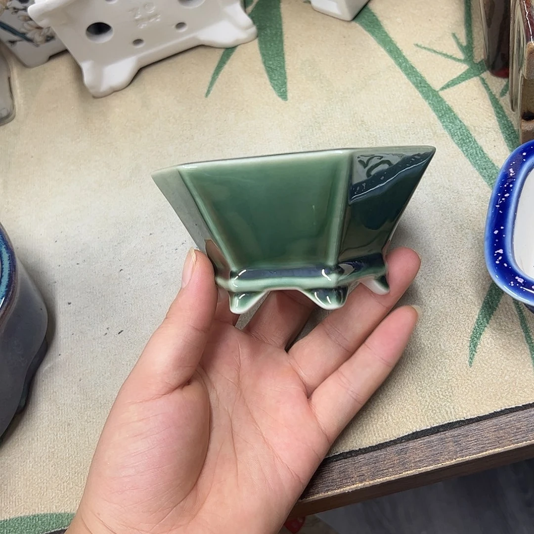 紫砂花盆006号瑕疵11/5cm窑变