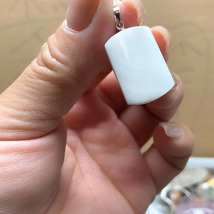 水晶水晶吊坠银S925镶嵌