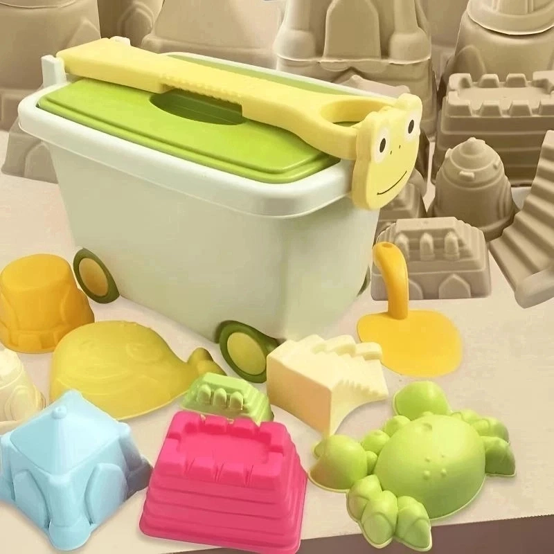 【5斤高品质沙+小贝士11件套模具+收纳桶】高品质太空沙套装