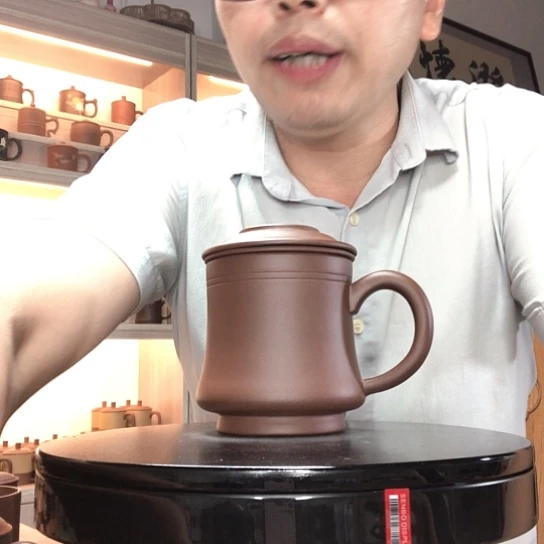 光***罗茶杯紫泥三件套容量450