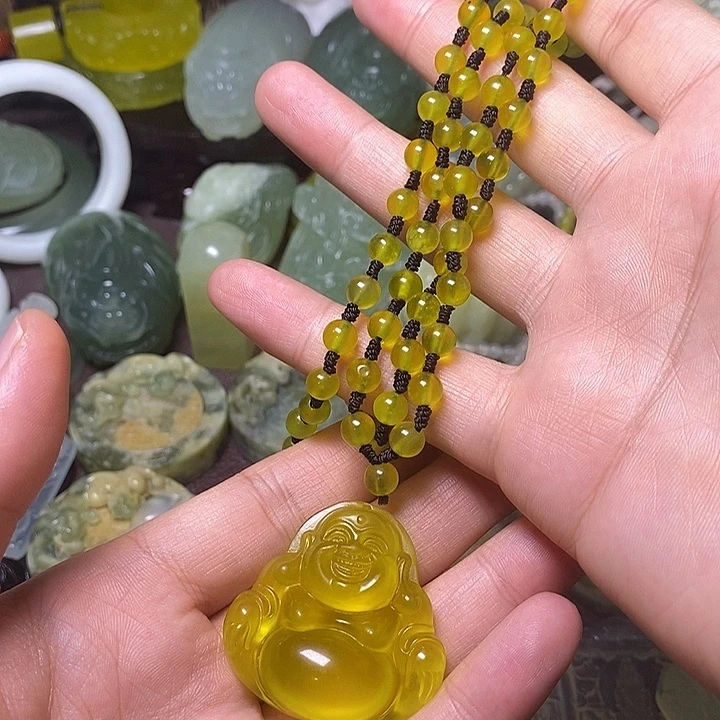 岫玉未镶嵌岫玉颈饰