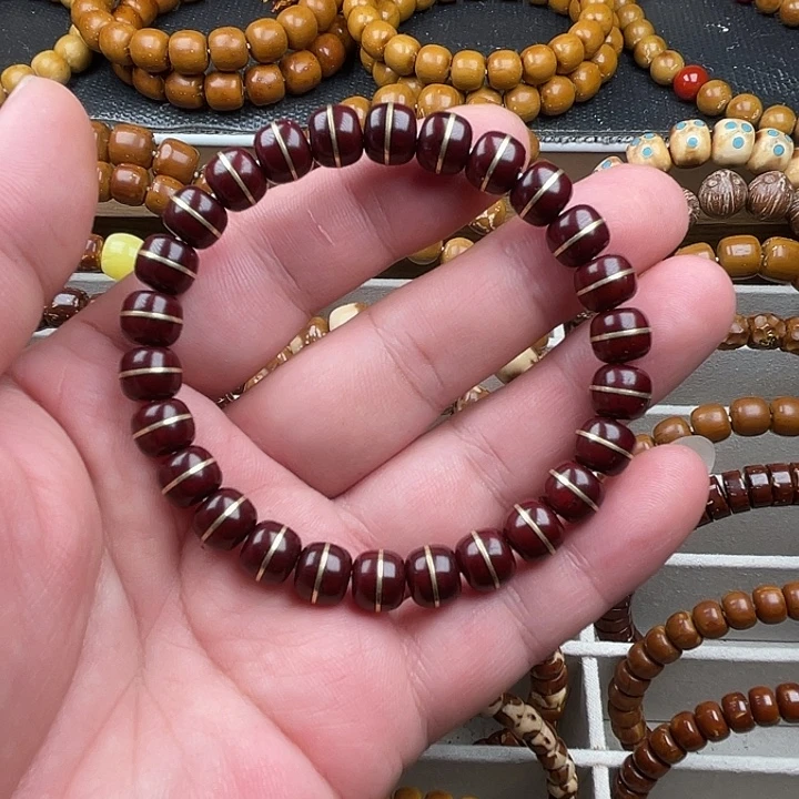 手串紫金鼠紫金鼠纯肉镶嵌金腰带手串