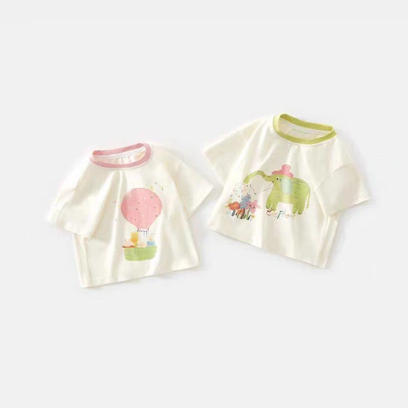 儿童短袖t恤夏装新款洋气男童外穿半袖童装女童夏季薄款宝宝上衣
