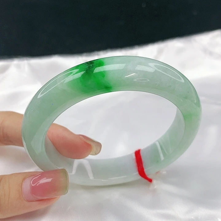 翡翠未镶嵌手镯圈56，18042