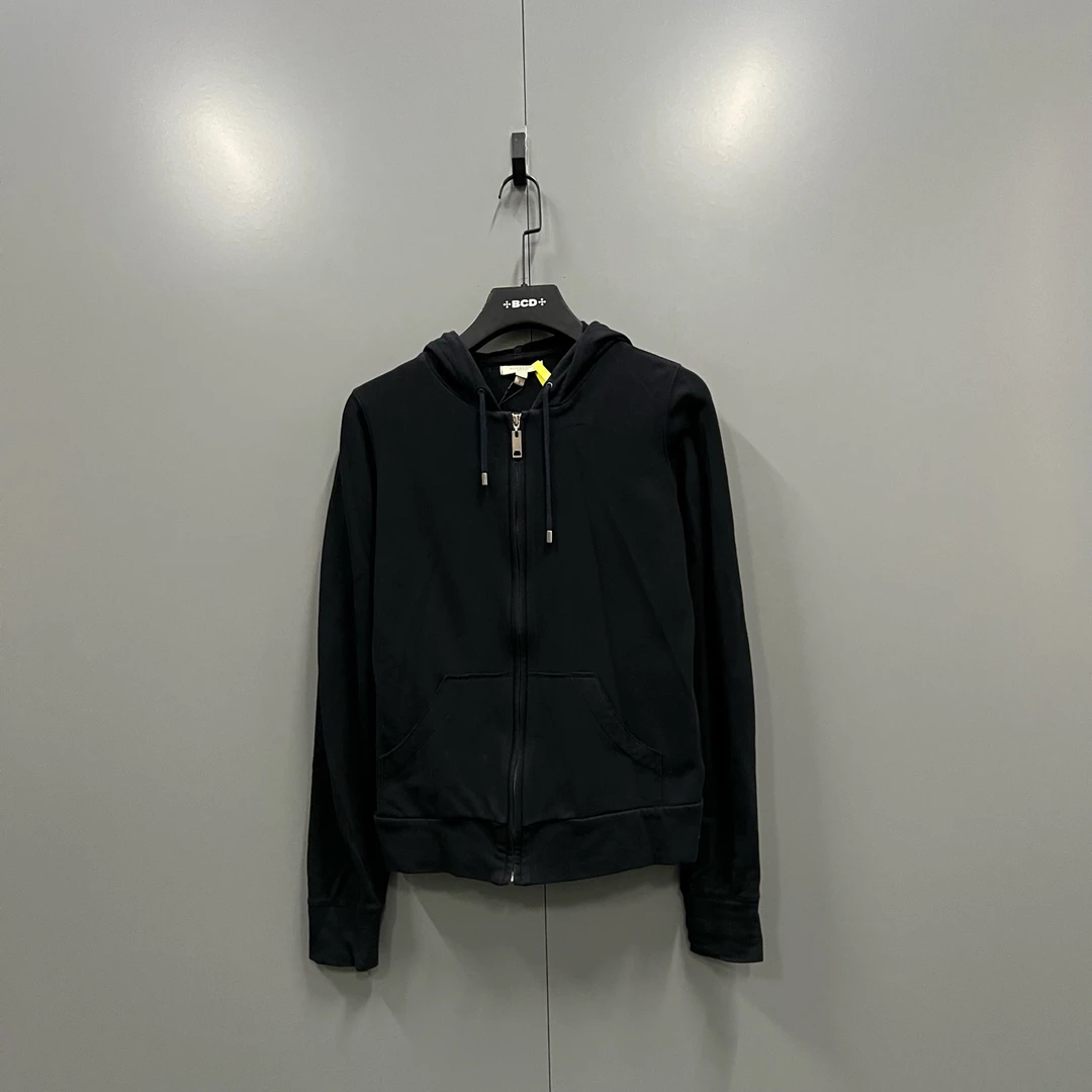 99新 BURBERRY/博柏利 (zd3)巴宝莉 格纹拼接拉链帽衫S码ki303240