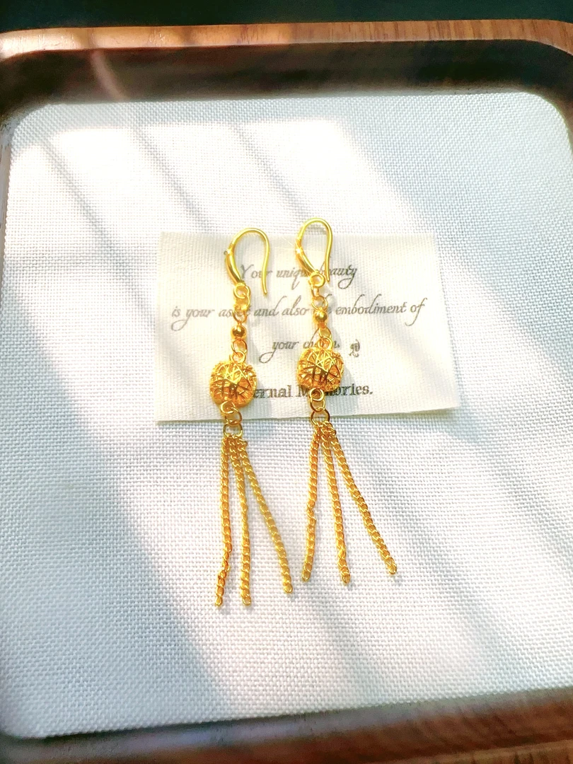 方糖流苏耳环4011