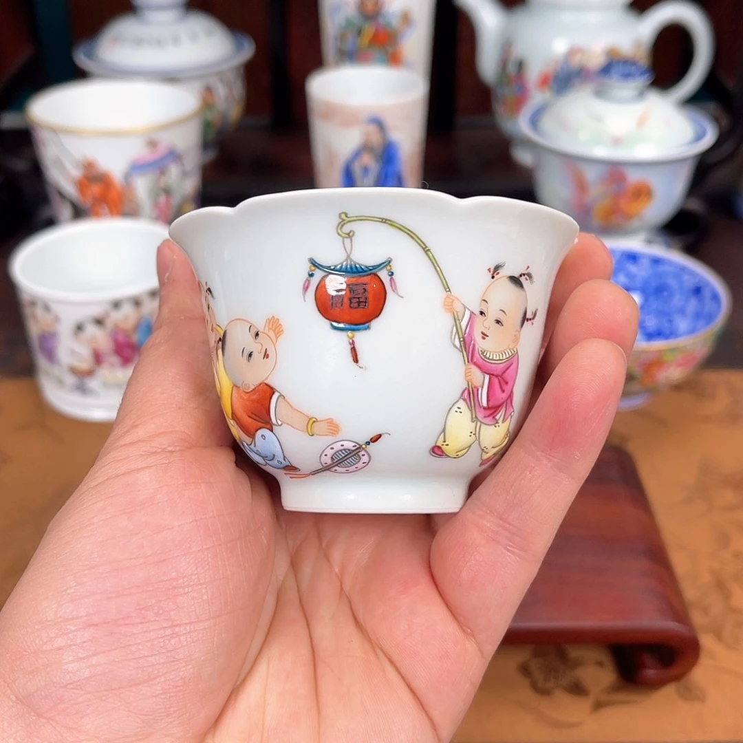杯蒸**上景德镇瓷器全手工制作