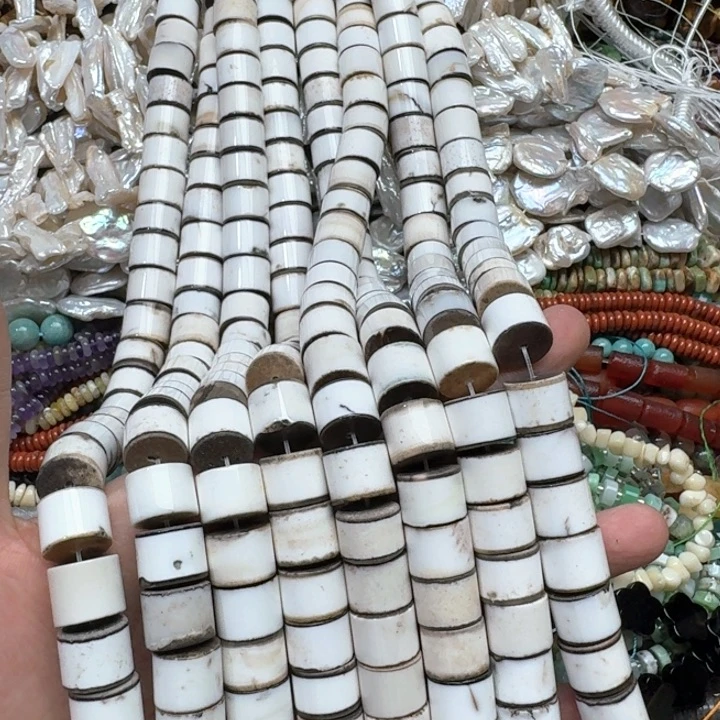 合金玛瑙/玉髓珠宝半成品一条14mm西亚玛瑙剁珠