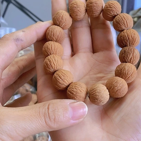 【闪购商品】把件文玩核桃凤羽手串