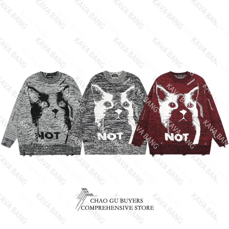 KB高级定制系列之NOT“大喵”手绘毛衣1275