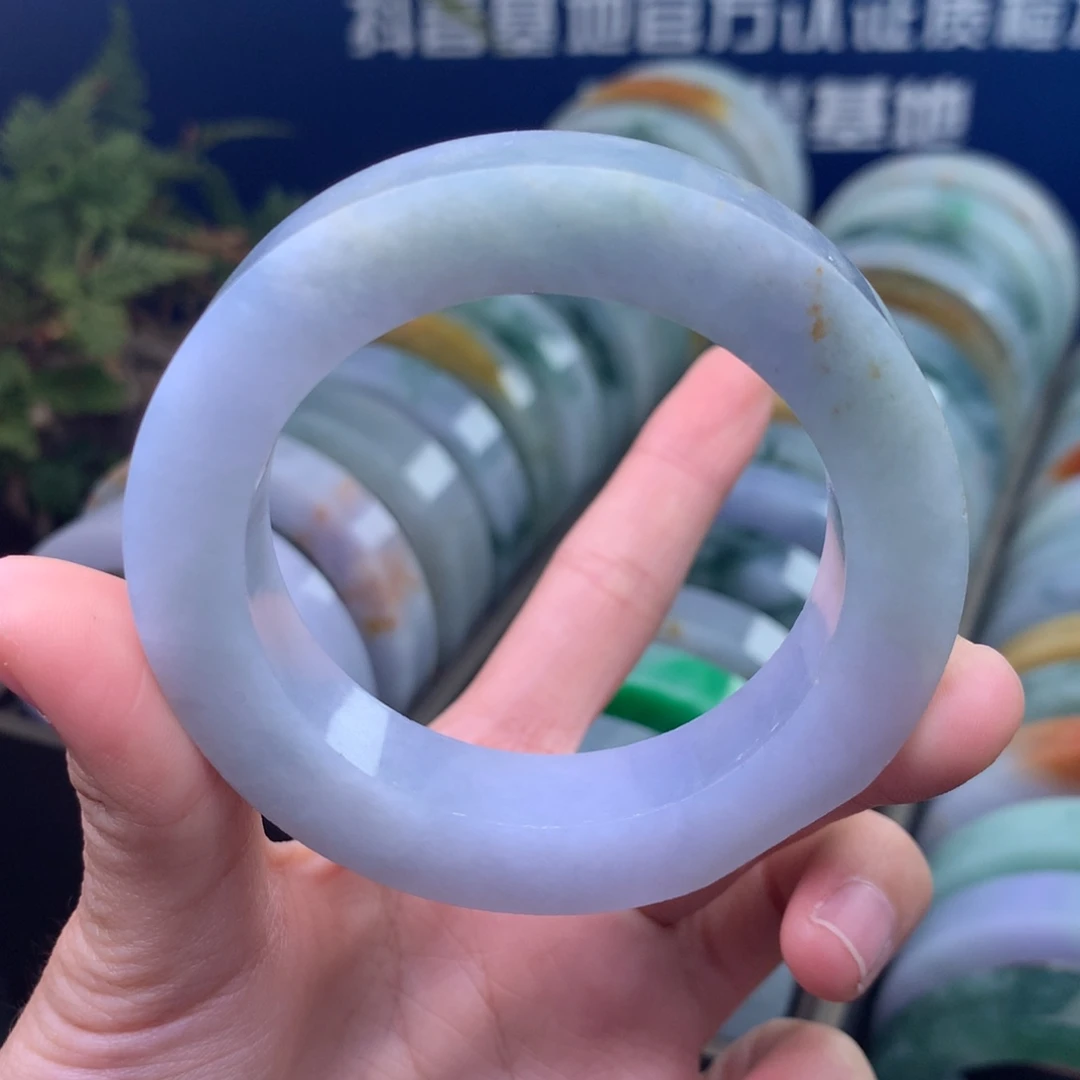 定制翡翠未镶嵌手镯定制不退不换