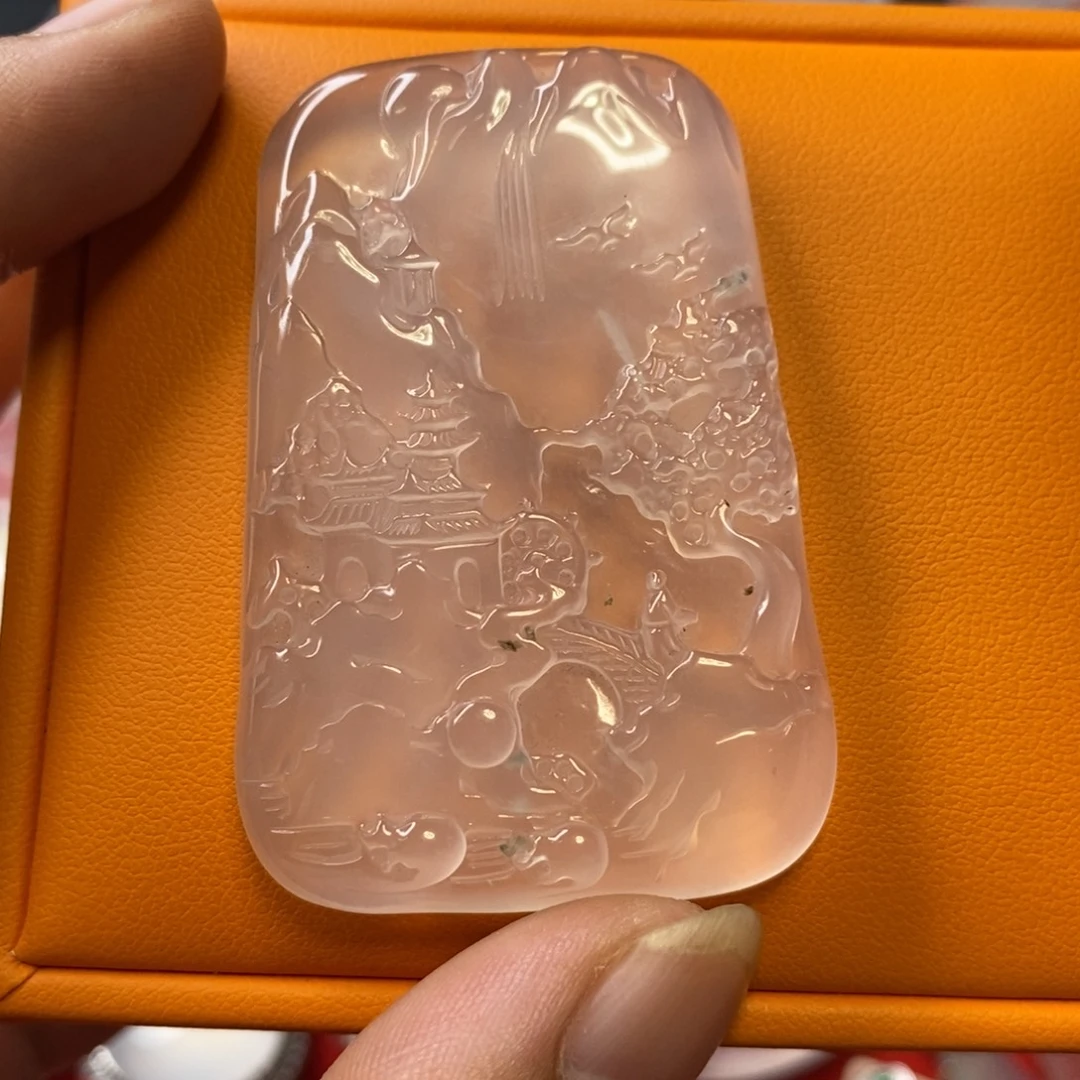 石英质玉未镶嵌吊坠