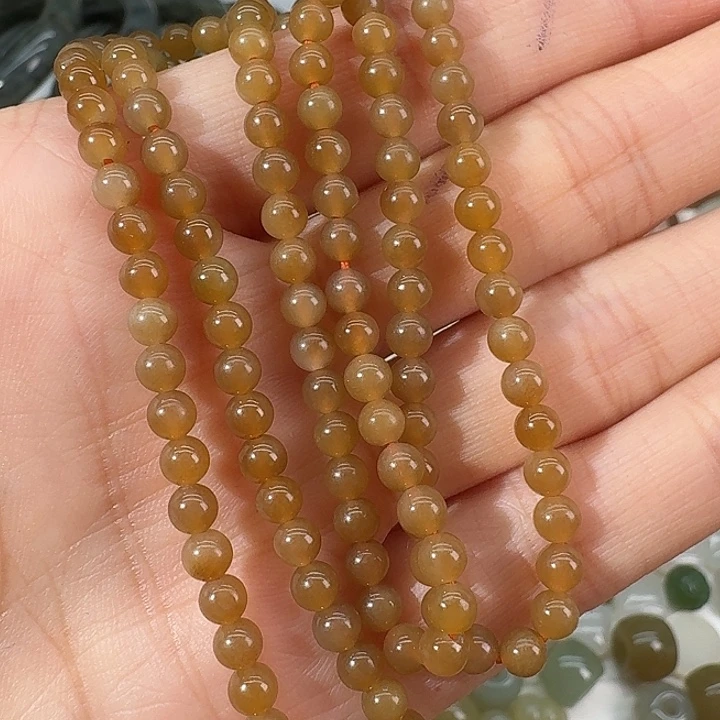 和田玉（糖玉）未镶嵌手链4mm