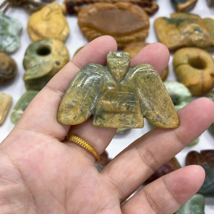 未镶嵌岫岩河磨玉（透闪石质玉）珠宝奇石