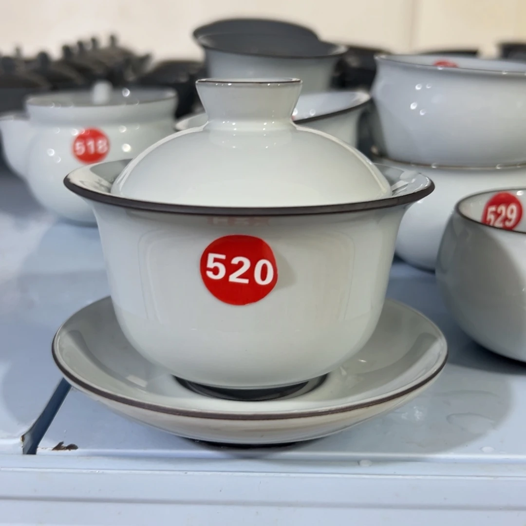 微瑕陶瓷茶壶茶杯家用