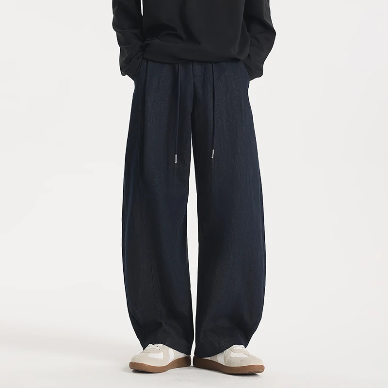 GCCDUPE77『山矾』CleanFit高支棉混纺时尚弯刀廓形复古牛仔休闲裤