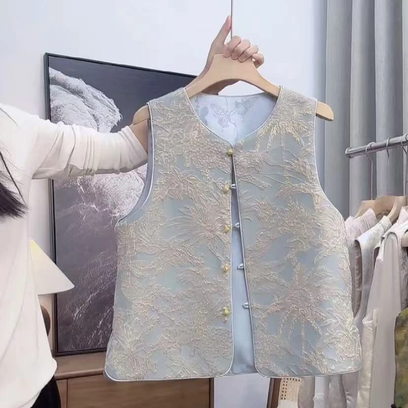 【淡雅】2025秋季上新爆款无领时尚百搭双面双穿好看上衣马甲女