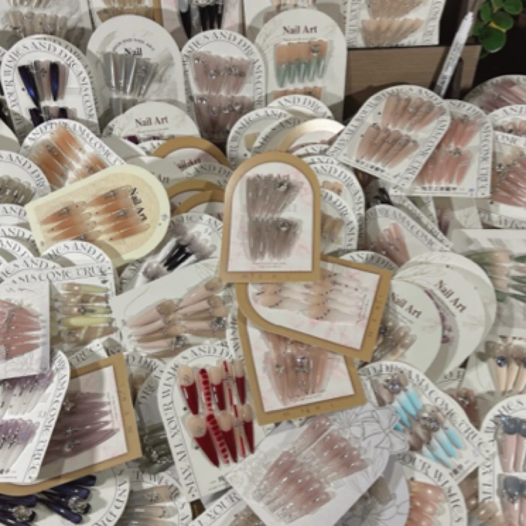 纯手工穿戴甲微瑕直播间下单备注编码no退no换【两单包邮】