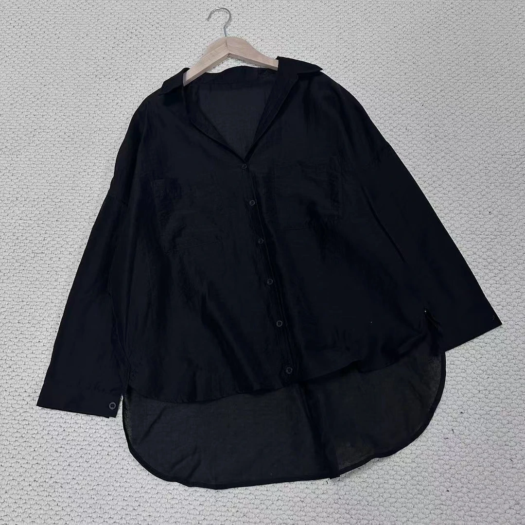 【GT原】小众设计师 黑色丝丝衬衫