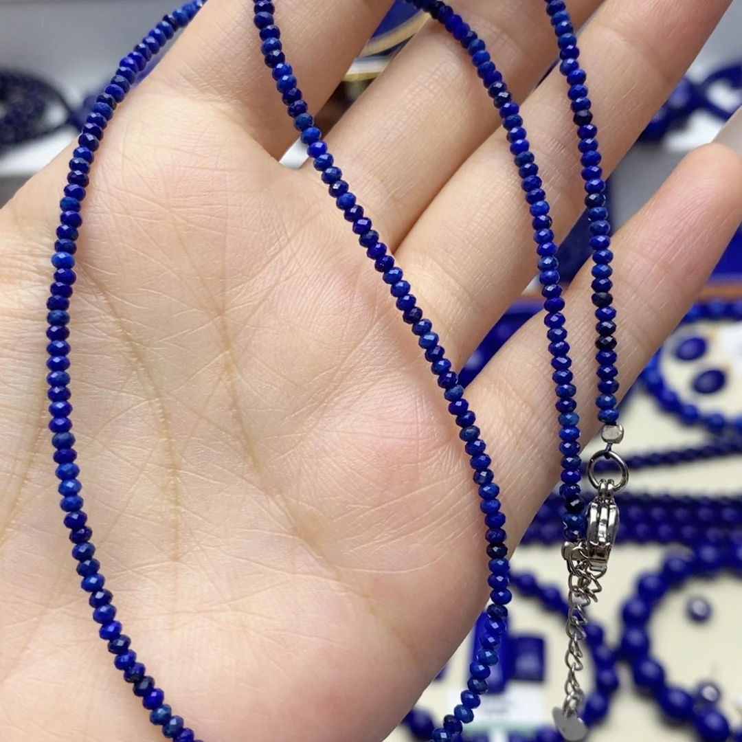 青金石未镶嵌颈饰