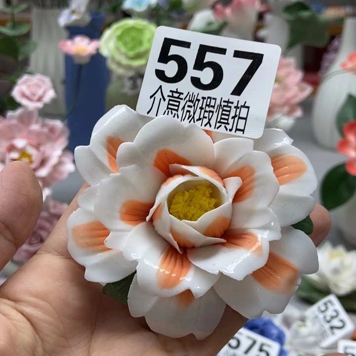 陶瓷手工制作陶瓷花