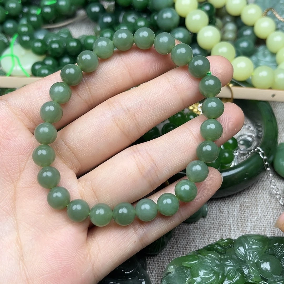 和田玉（碧玉）未镶嵌手串