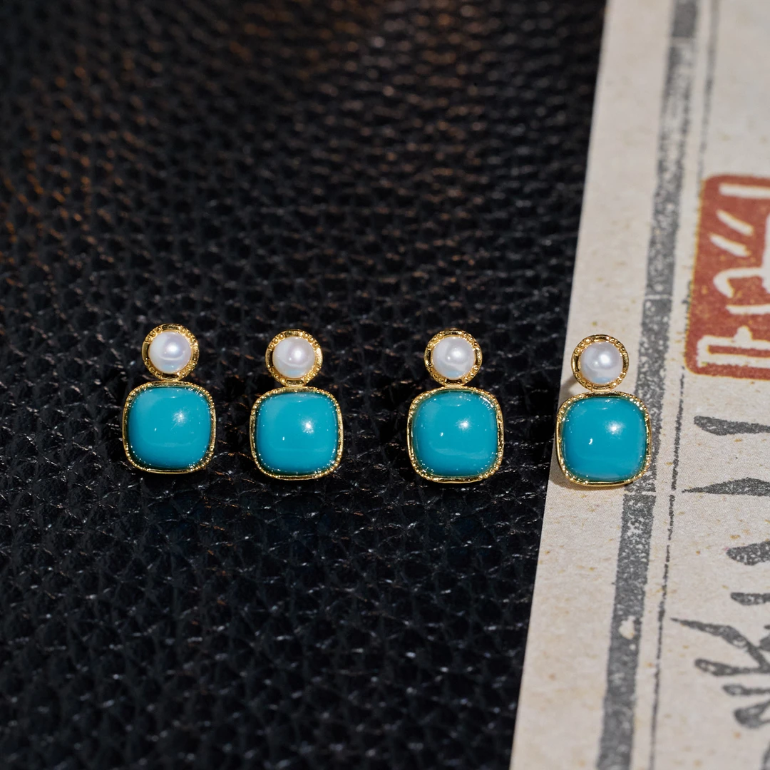 【歪歪】芸香*美松耳饰*18K镶嵌（多样性发其一）W4643