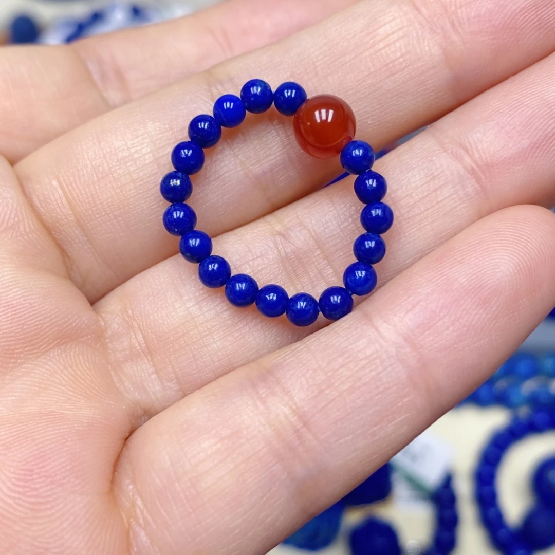 青金石未镶嵌戒指