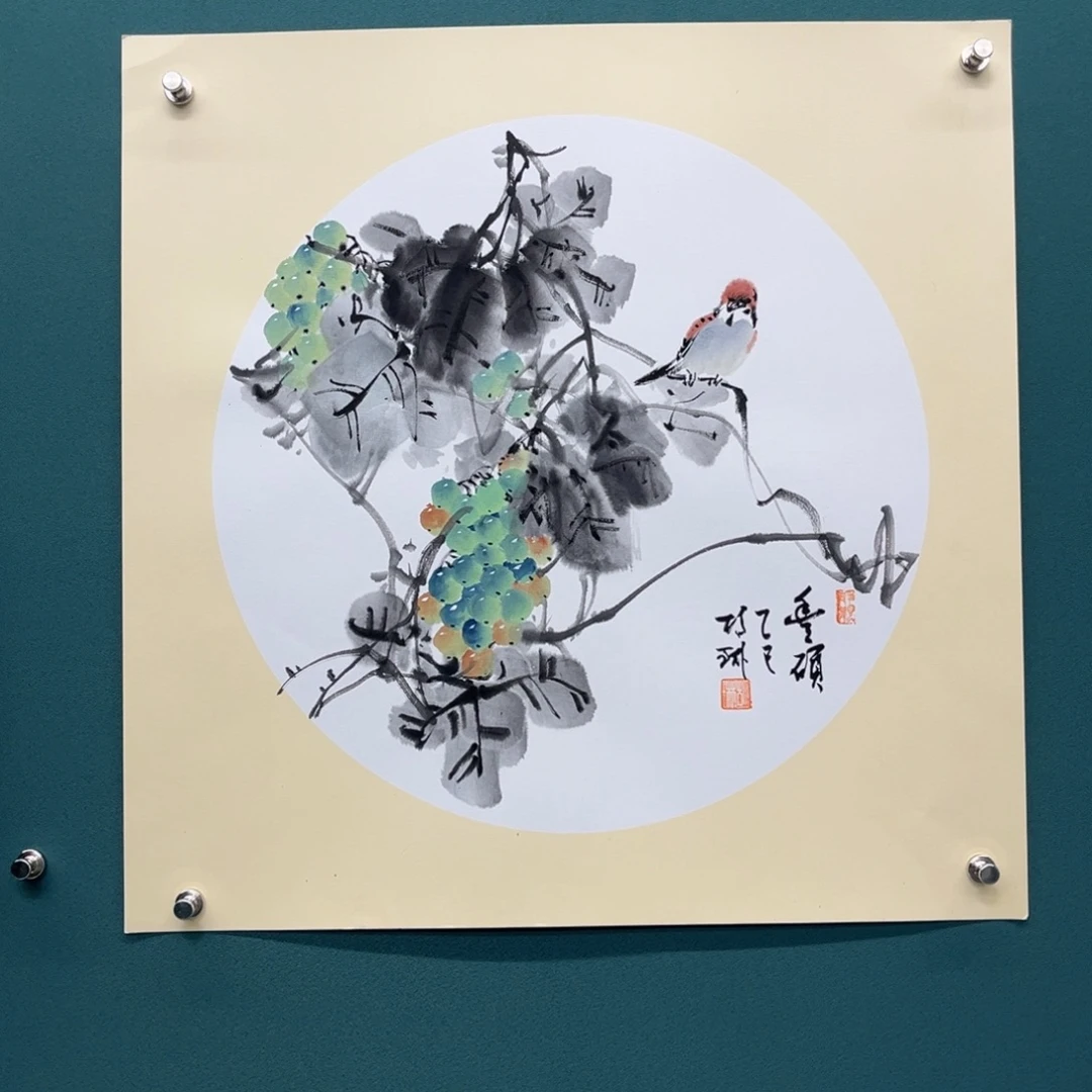 国画艺术家真人手绘