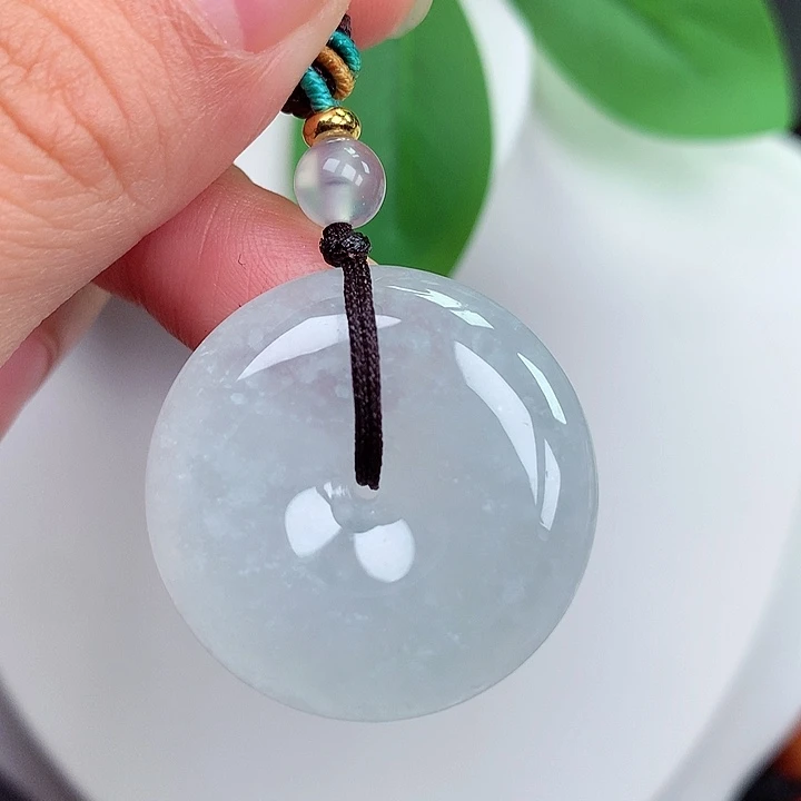 颈饰未镶嵌翡翠平安扣 29x7.7mm