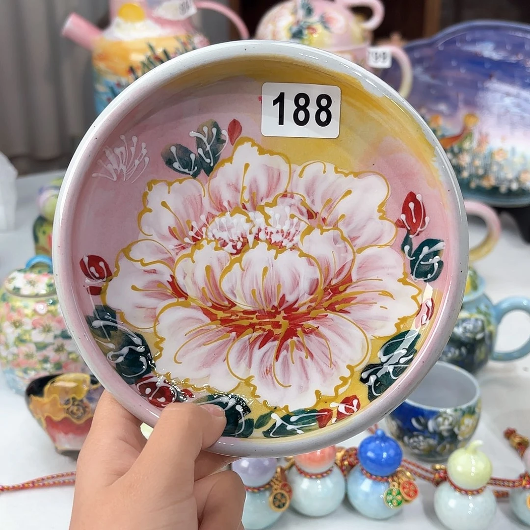 景德镇手绘高温釉下彩陶瓷茶具