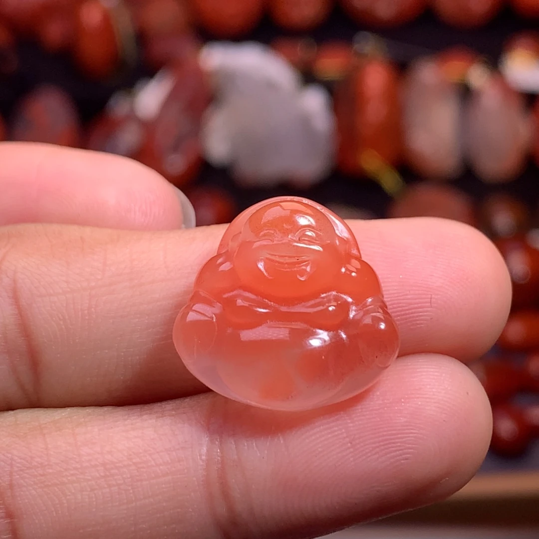 南红玛瑙未镶嵌珠宝半成品佛公