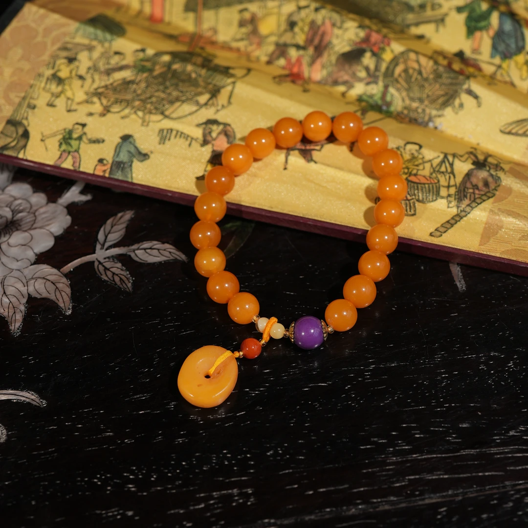 2.27香港王老板-琥珀蜜蜡手链a2033