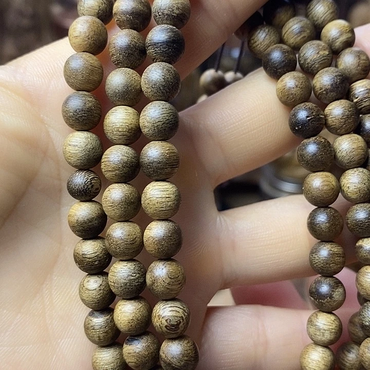 沉香碎屑沉香文莱黑棋多圈19克