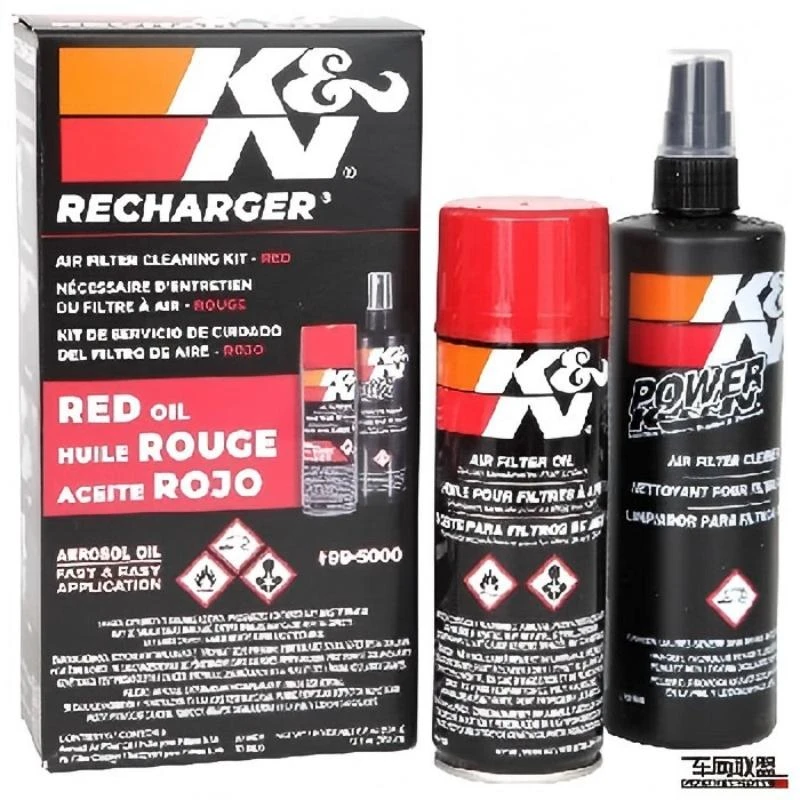 KN高流量滤芯清洗护理喷雾套装清洁保养清洗剂养护套装汽车预洗液