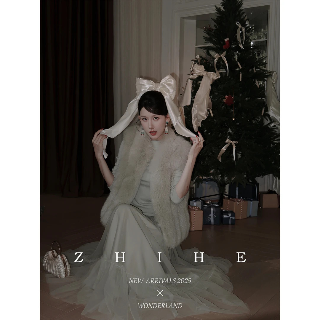 无艳一禾【雾都晚宴】芬兰进口小奶狐百搭狐狸毛皮草马甲