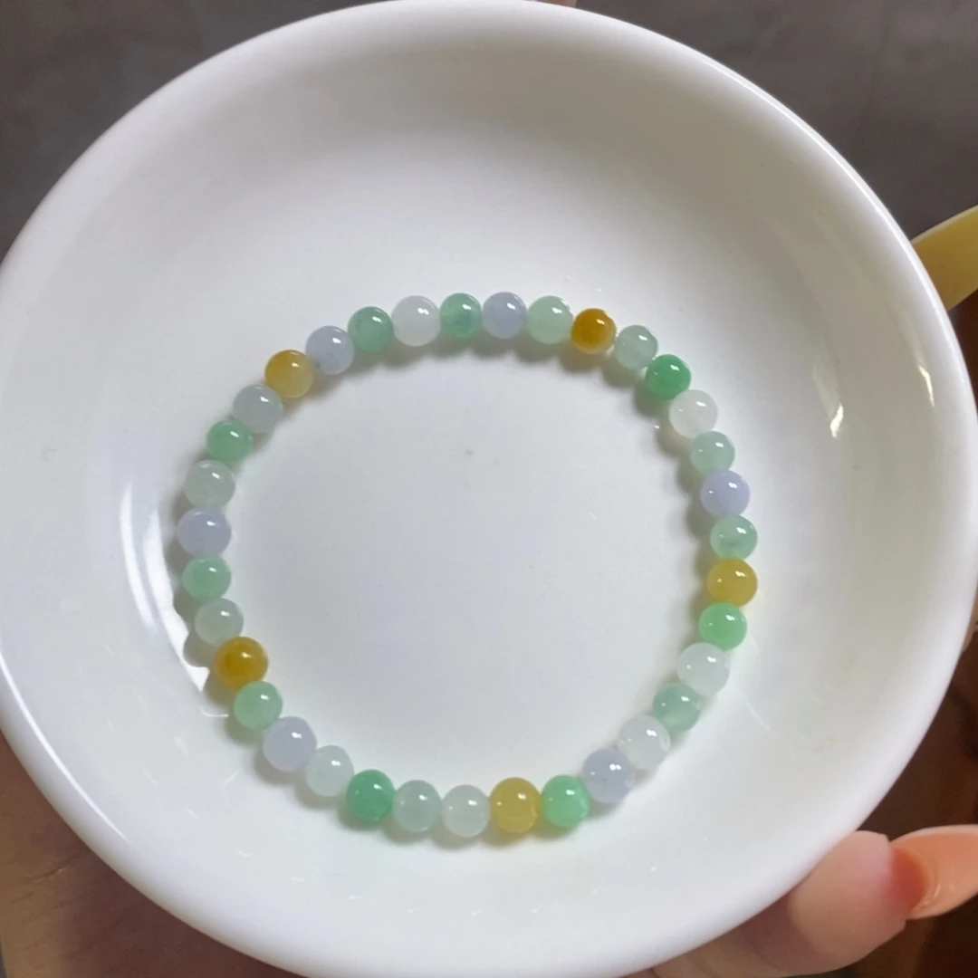 翡翠未镶嵌手链多宝卡5